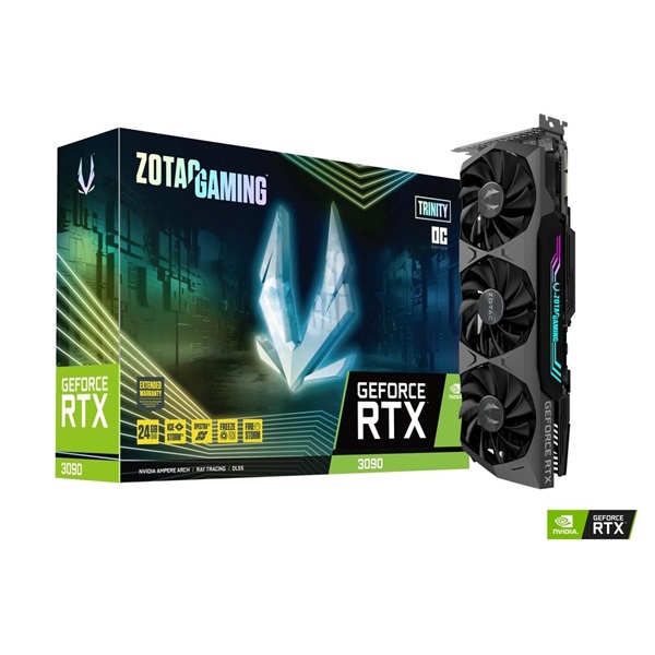 Zotac GAMING GeForce RTX 3090 Trinity OC nVidia 24GB GDDR6X 384bit  PCIe videokártya