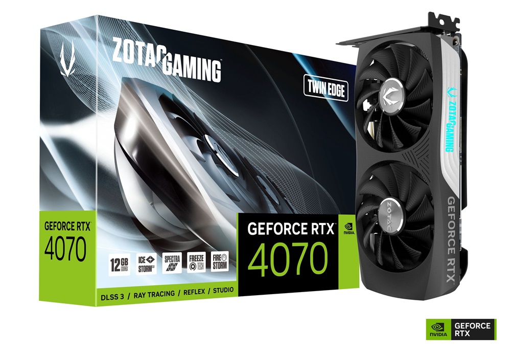 Zotac GAMING GeForce RTX 4070 Twin Edge nVidia 12GB GDDR6X 192bit PCIe videókártya