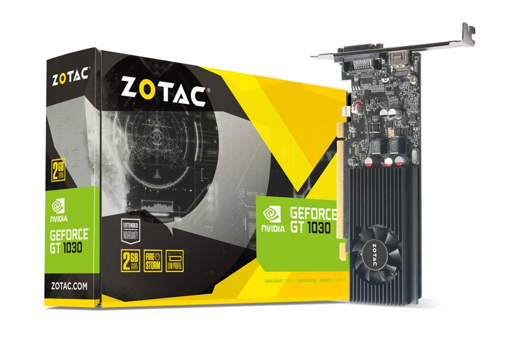 Zotac GeForce GT 1030 nVidia 2GB GDDR5 64bit  PCIe videokártya