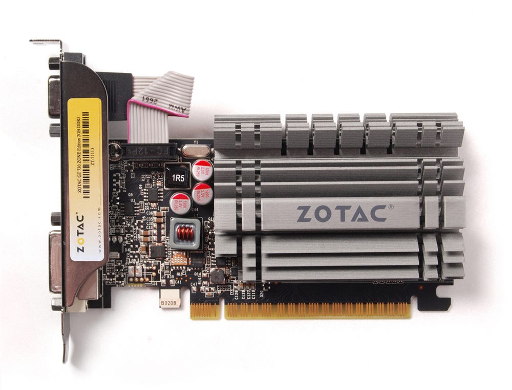 Zotac GeForce GT 730 Zone Edition nVidia 2GB DDR3 64bit  PCIe videokártya