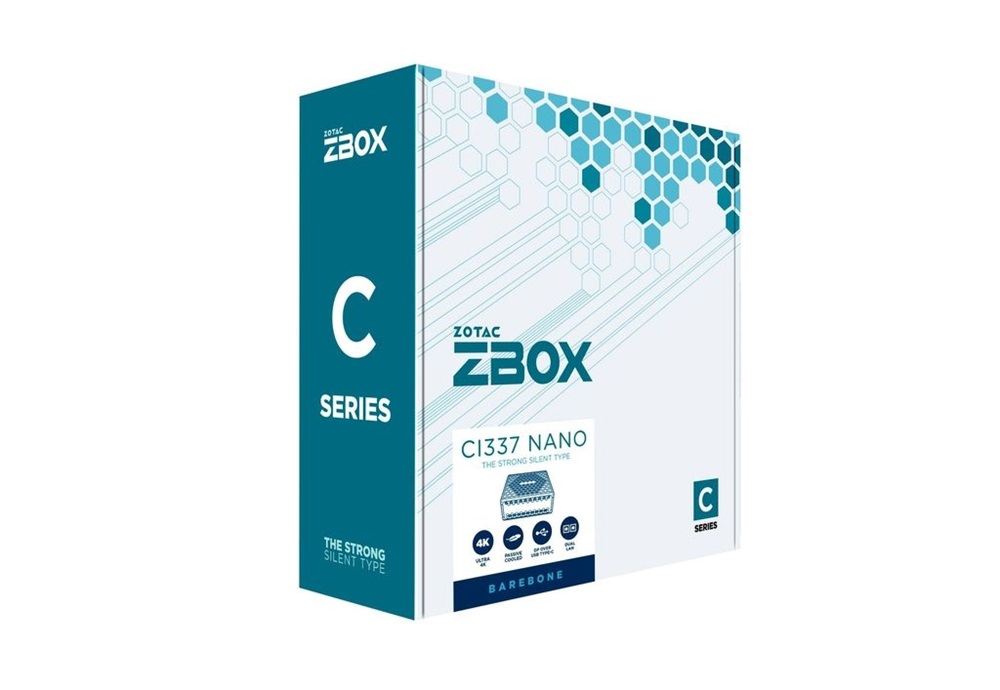 Zotac ZBOX-CI337NANO-BE Mini/Intel N100/fekete barebone asztali számítógép