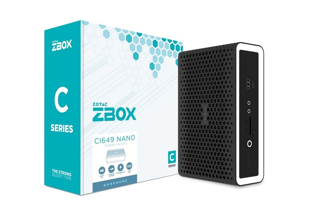 Zotac ZBOX-CI649NANO-BE Mini/Core i5-1335U/fekete barebone asztali számítógép