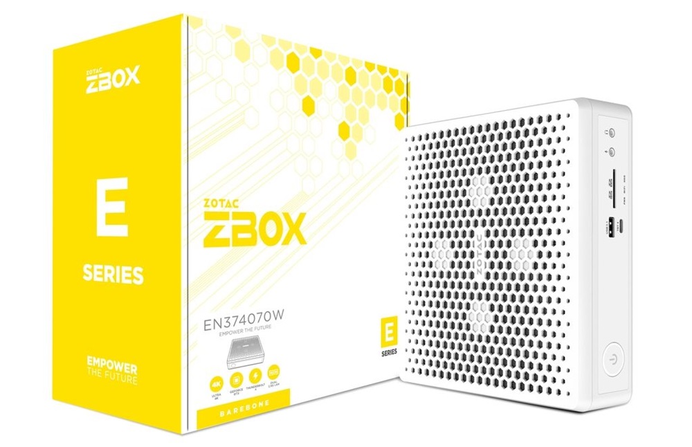 Zotac ZBOX-EN374070W-BE Mini/Core i7-13700HX/RTX 4070/fehér barebone asztali számítógép