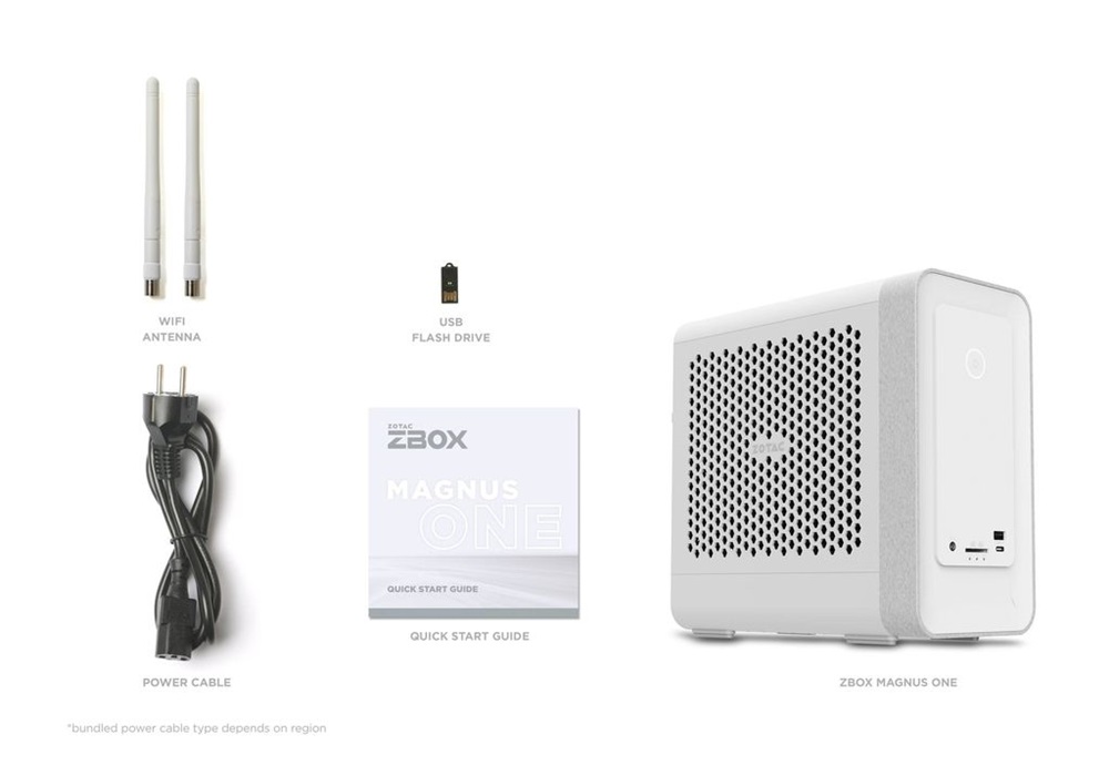 Zotac ZBOX-ERP54060W-BE Mini/Core i5-13400/RTX 4060/fehér barebone asztali számítógép