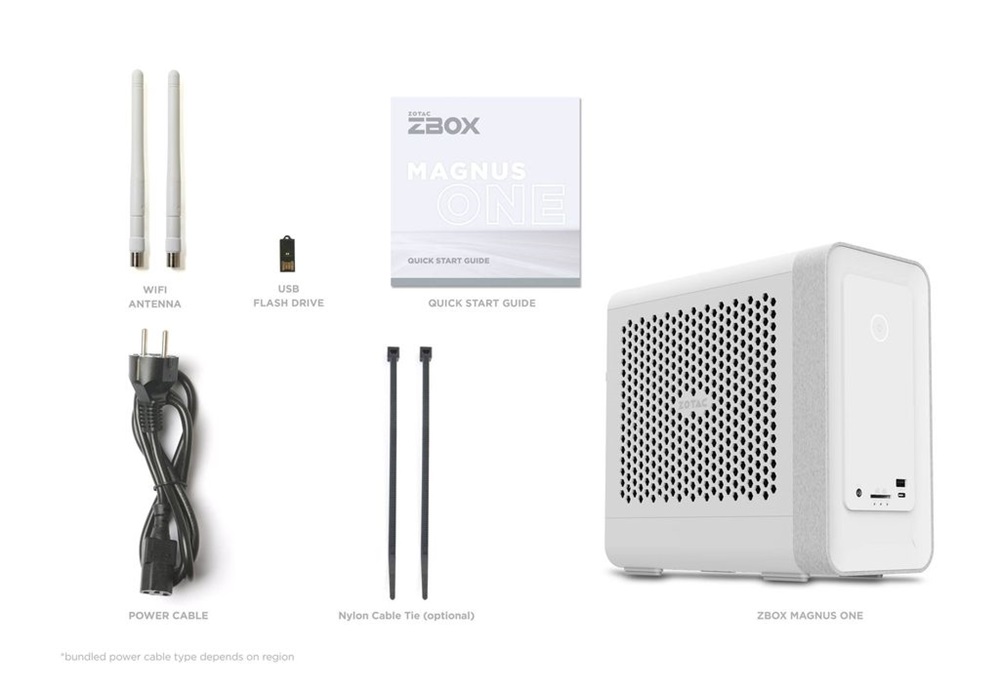 Zotac ZBOX-ERP74070W-BE-W5B Mini/Core i7-13700/16GB/1TB/Win11/RTX 4070/fehér asztali számítógép