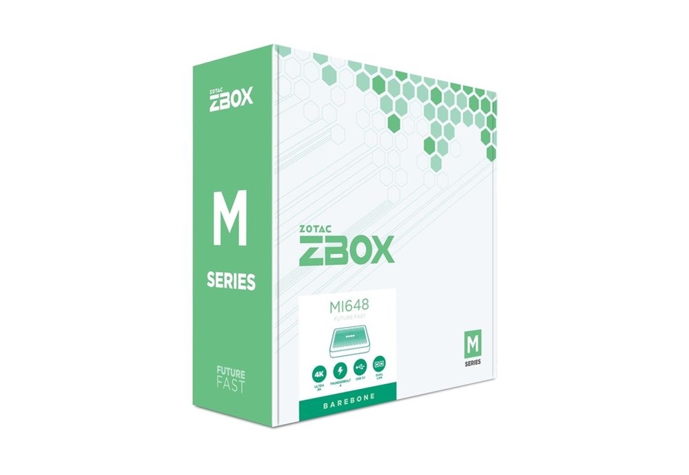 Zotac ZBOX-MI648-BE Mini/Core i5-1340P/fekete barebone asztali számítógép