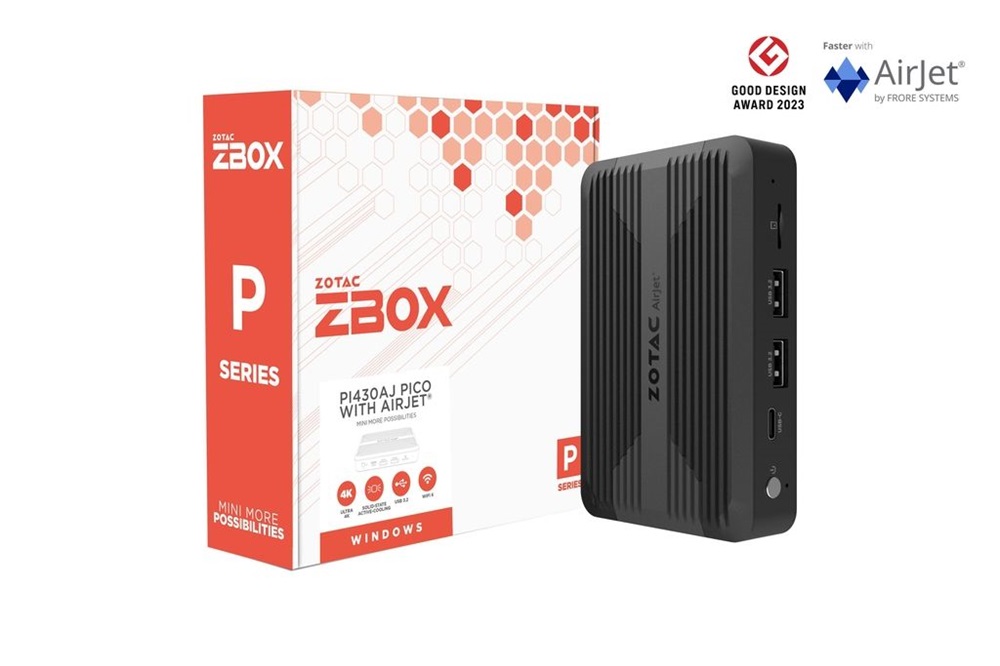 Zotac ZBOX-PI430AJ-BE Mini/Intel N300/8GB/FreeDOS/fekete asztali számítógép