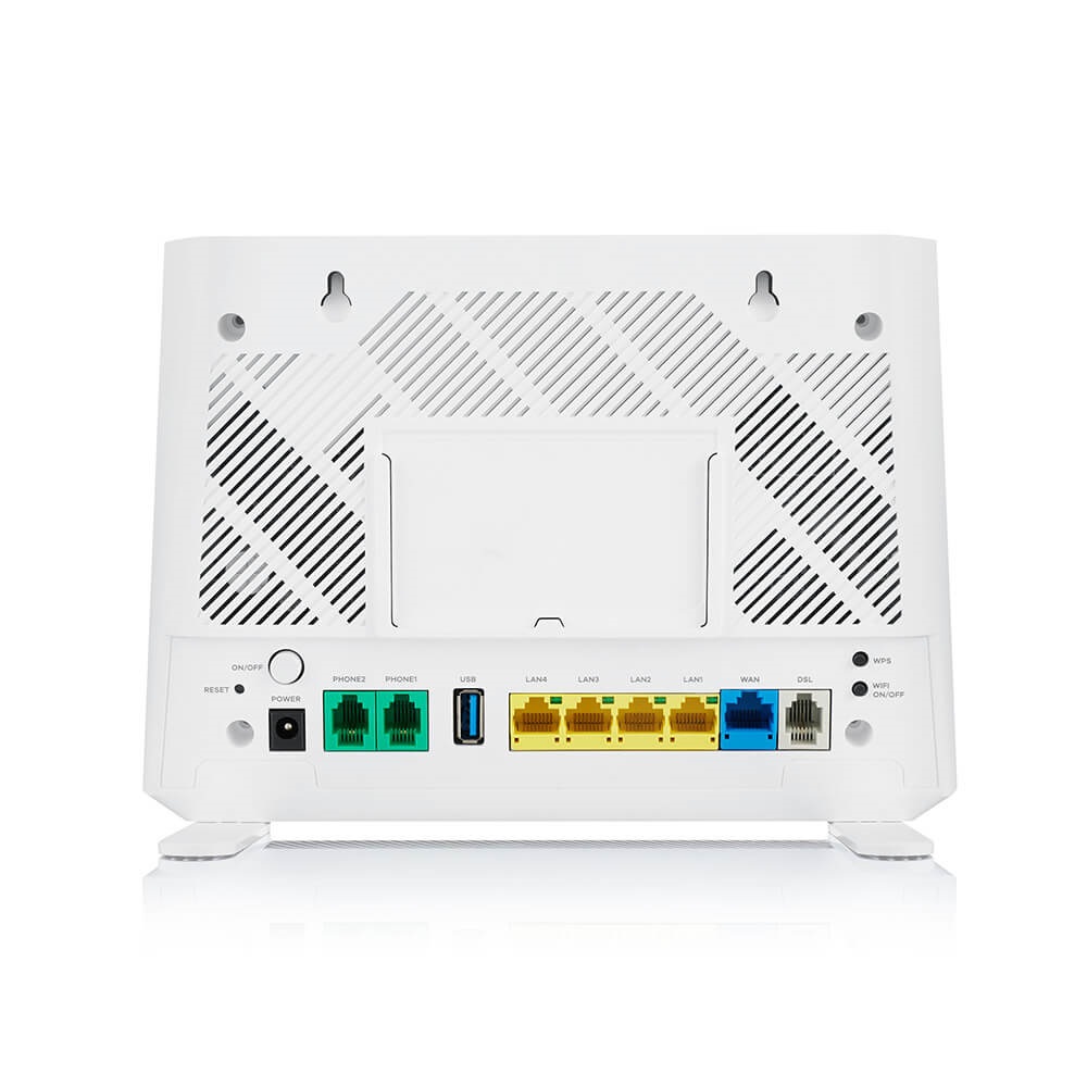 ZyXEL DX3301-T0-EU01V1F WiFi 6 802.11ax AX1800 4xGbE LAN 1xGbE WAN 2xFXS port Dual-Band Wireless VDSL2 IAD Gateway