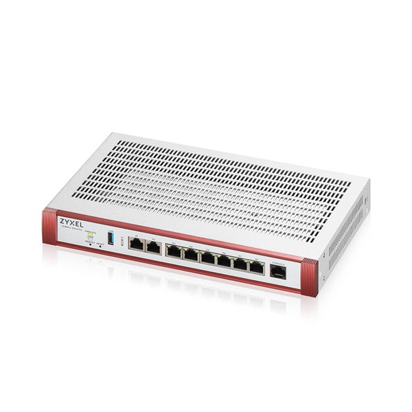 ZyXEL USGFLEX200HP 1x2.5GbE & 1x2.5GbE PoE+ Multi-Gig 6xGbE LAN/DMZ 1xUSB port Tűzfal + 1 év Entry Defense Pack