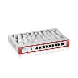 ZyXEL USGFLEX200HP 1x2.5GbE & 1x2.5GbE PoE+ Multi-Gig 6xGbE LAN/DMZ 1xUSB port Tűzfal + 1 év Gold Security Pack