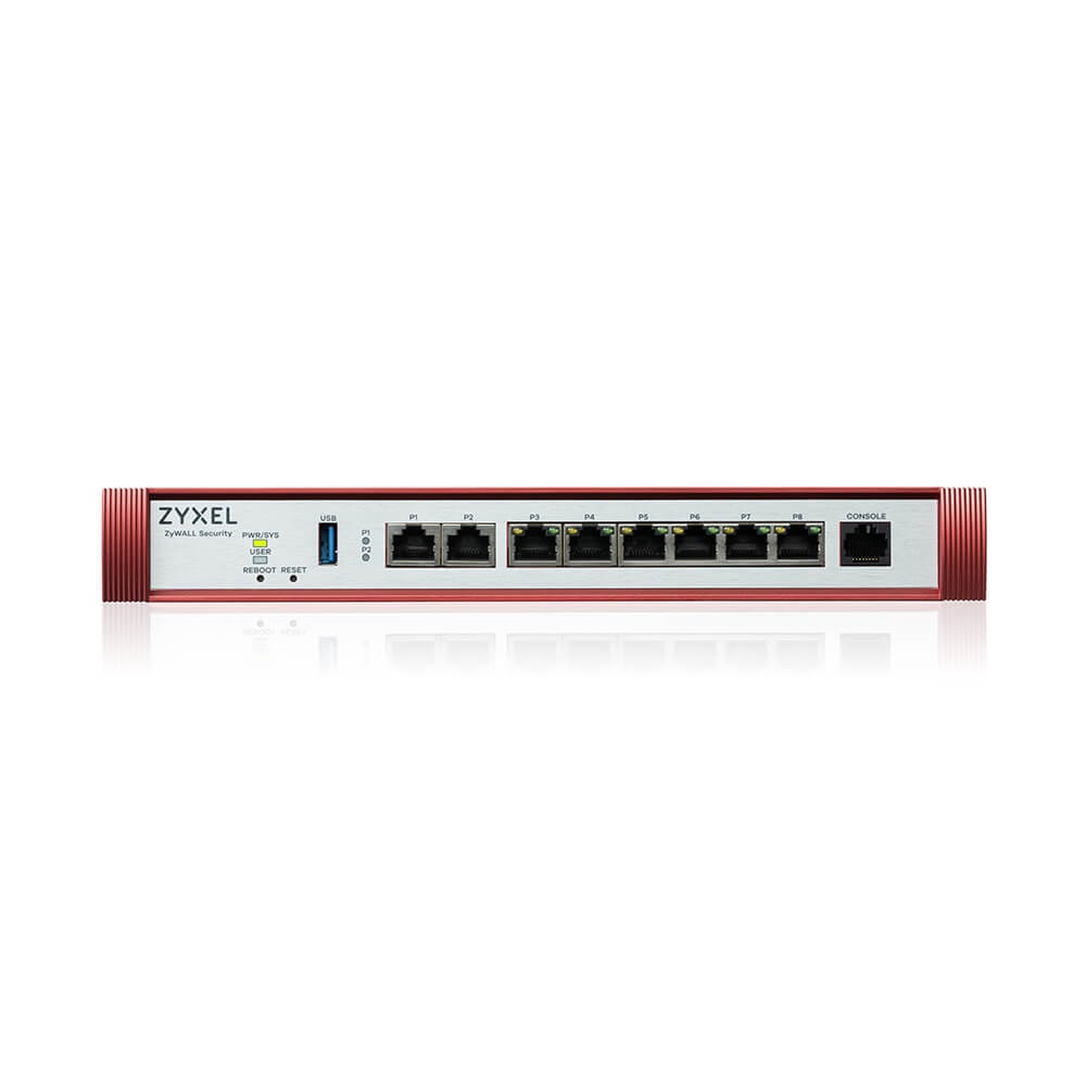 ZyXEL USGFLEX200H 2x2.5GbE Multi-Gig 6xGbE LAN/DMZ 1xUSB port Tűzfal + 1 év Gold Security Pack