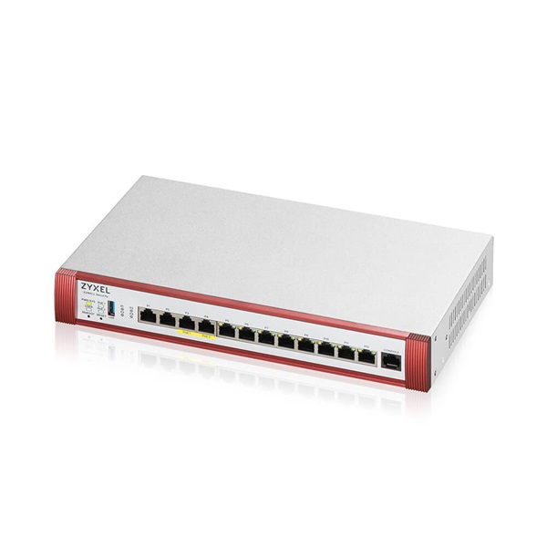 ZyXEL USGFLEX500H 2x2.5GbE Multi-Gig 2x2.5GbE PoE+ 8xGbE LAN/DMZ 1xUSB port Tűzfal + 1 év Gold Security Pack