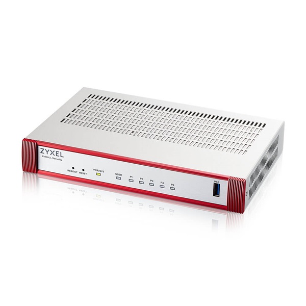 ZyXEL USGFLEX50HP 4xGbE LAN/DMZ 1xGbE PoE+ LAN 1xUSB port Tűzfal + 1 év Entry Defense Pack