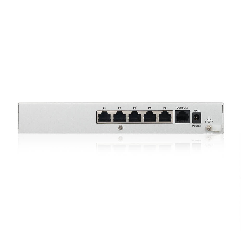 ZyXEL USGFLEX50HP 4xGbE LAN/DMZ 1xGbE PoE+ LAN 1xUSB port Tűzfal + 1 év Entry Defense Pack