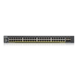 ZyXEL XGS1930-52HP 48port GbE LAN PoE (375W) 4port 10GbE SFP+ L2+ menedzselhető switch