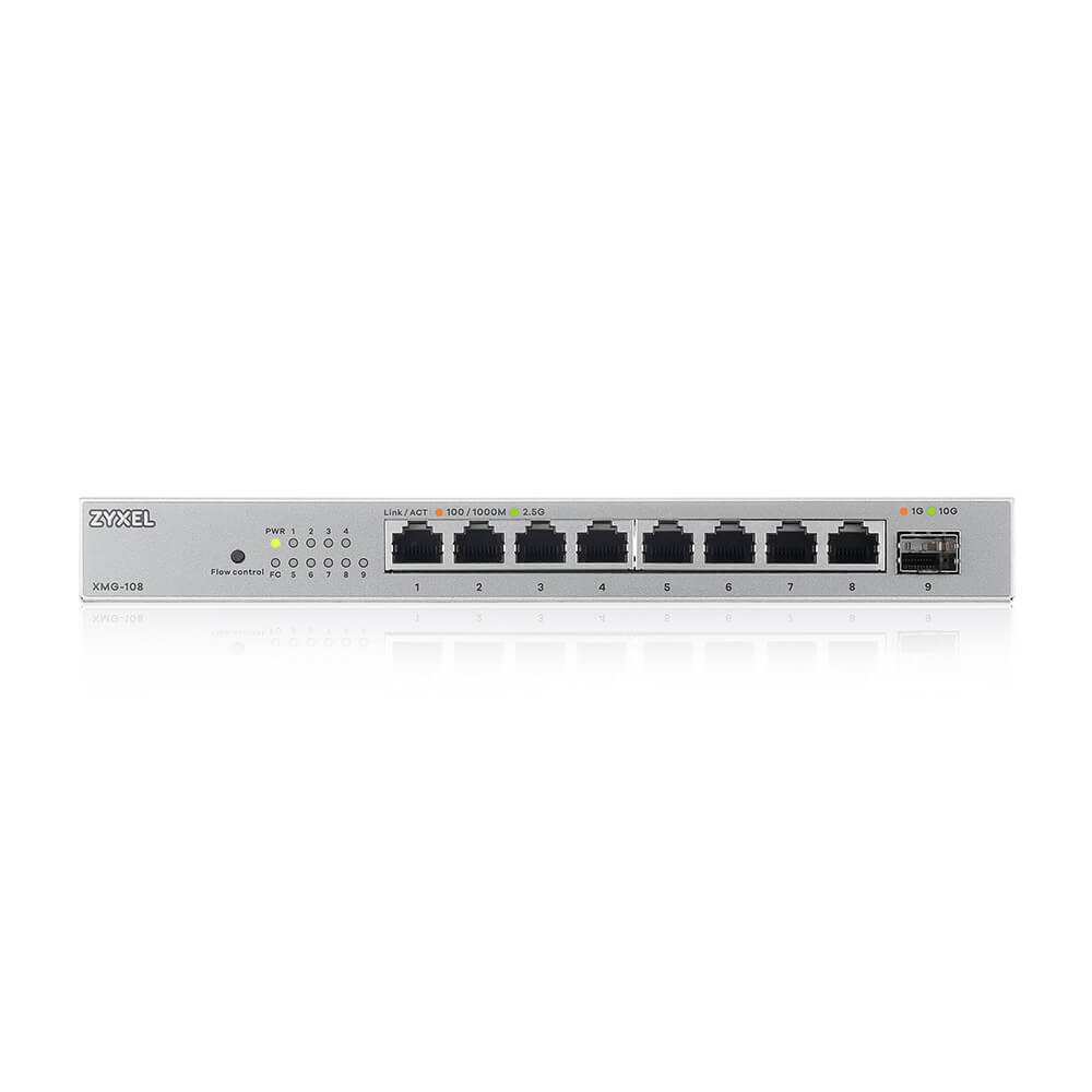 ZyXEL XMG-108 8x2.5GbE Multi-Gig LAN 1x10G SFP+ nem menedzselhető switch