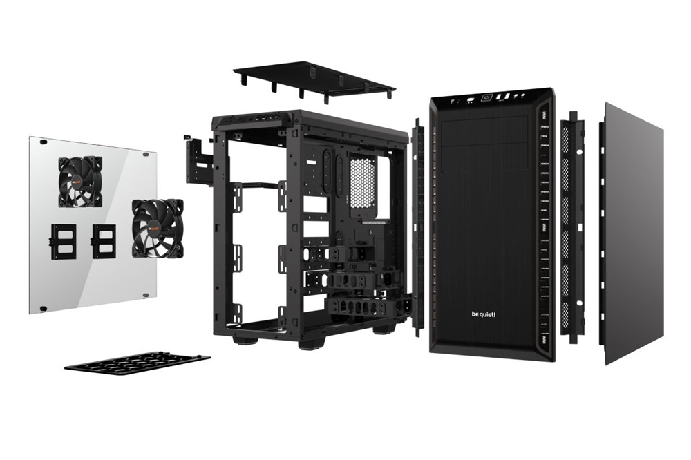 Be Quiet! Pure Base 600 fekete (táp nélküli) ablakos ATX ház
