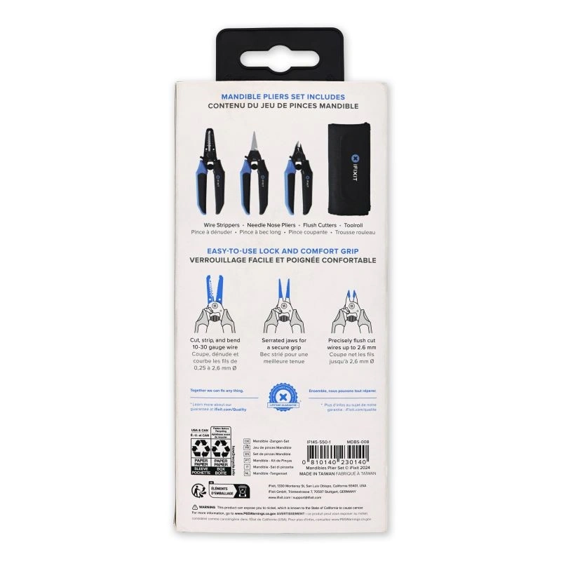 iFixit Mandible Professzionális 3 részes precíziós fogó készlet